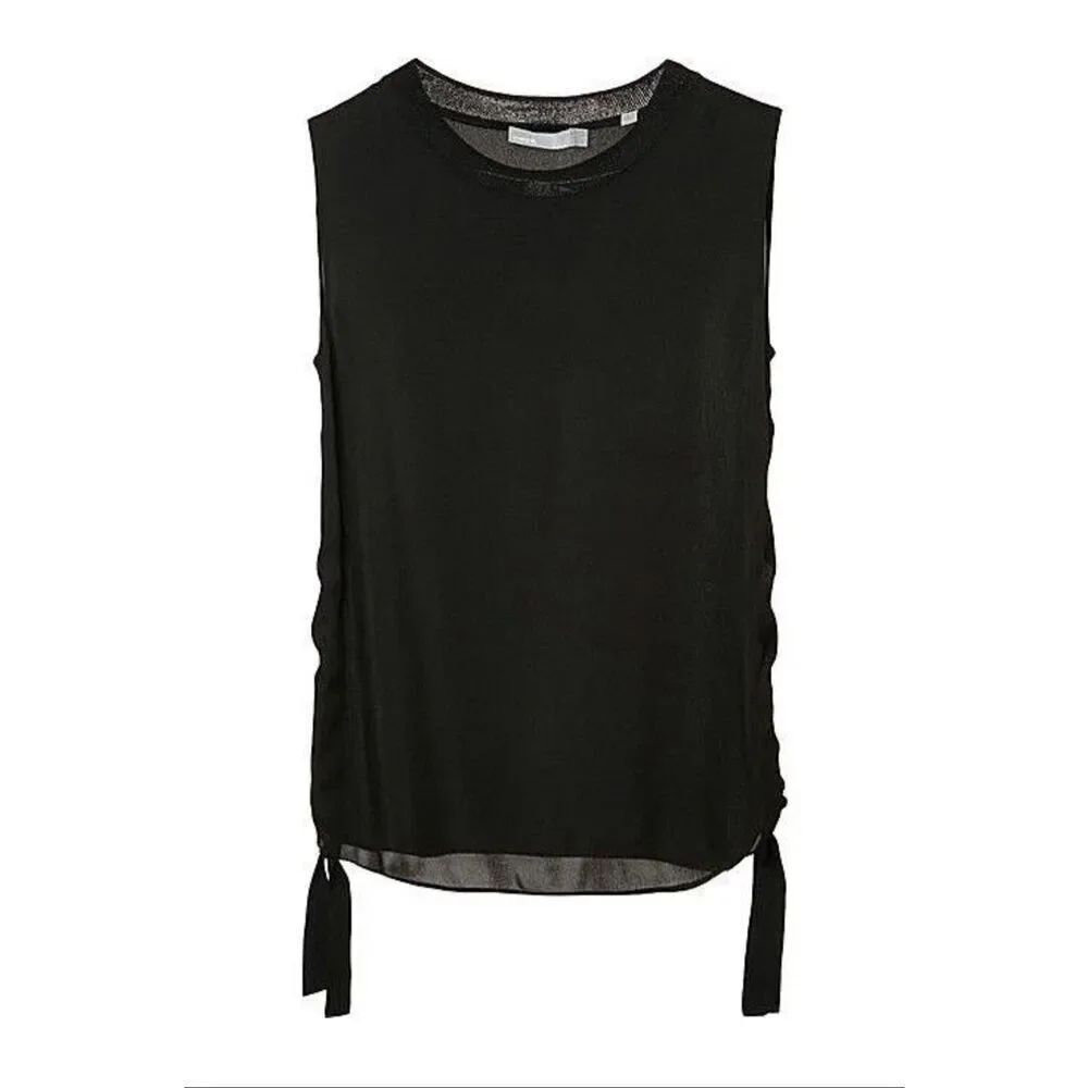 Vince Silk Black Sleeveless Top100% silk sleeveless blouse size 6